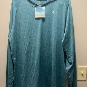 Willit Men's Teal Long Sleeve Performance Shirt